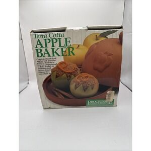 Terra Cotta Apple Baker Progressive International Corp With Box